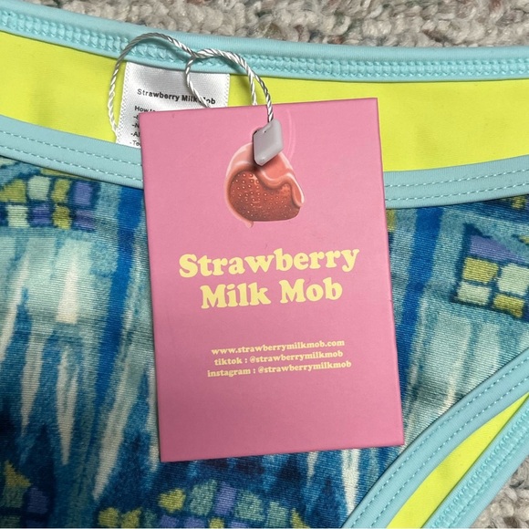 Strawberry Milk Mob, “Blues clues” bikini bottoms. Reversible. XL. Bottoms only - Picture 8 of 8